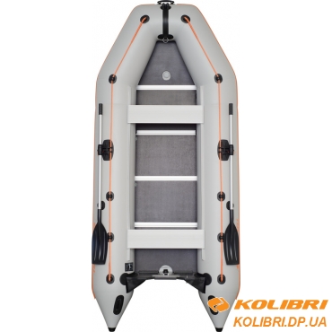 КМ-360D Моторная надувная лодка пятиместная килевая Kolibri серия Profi (настил из алюминия)